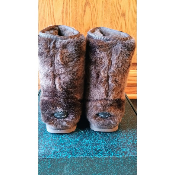 Emu Australia Kids Brown Bear Fuzzy Boots Size 13 Toddler Child